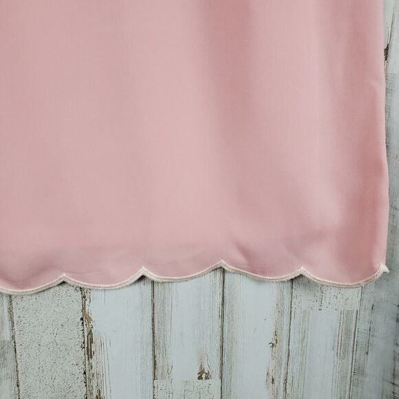 Lily Rose Scallop Sleeveless Shift Dress Dusty Rose size Small - Picture 11 of 11